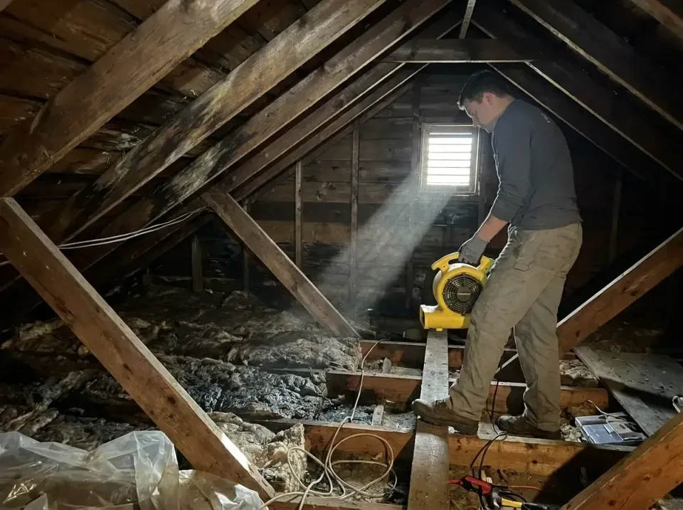 attic-water-damage-drying-proc-007 — frequently asked questions, Emergency Water Extraction & 24/7 Flood Response in Lusby,…